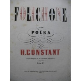 CONSTANT H. Folichone Piano ca1865