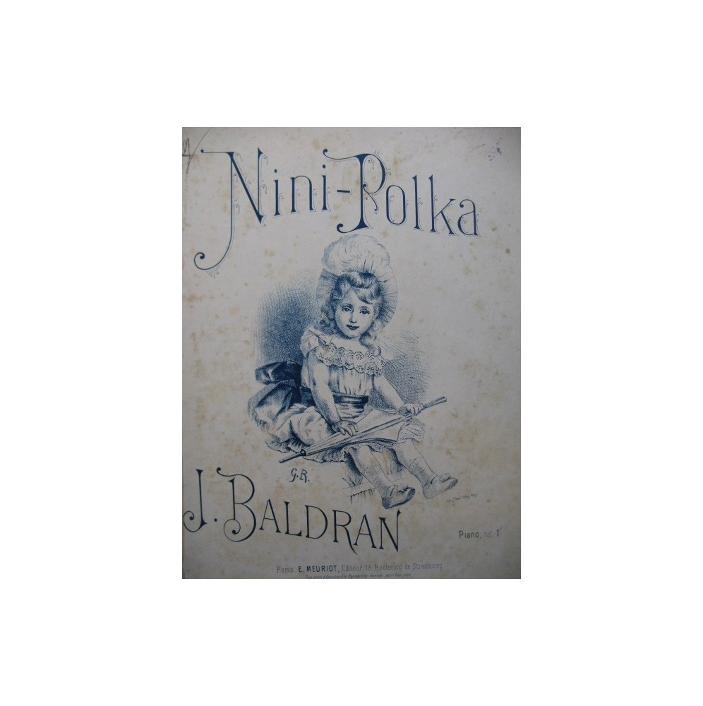 BALDRAN J. Nini-Polka Piano XIXe siècle