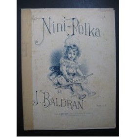 BALDRAN J. Nini-Polka Piano XIXe siècle