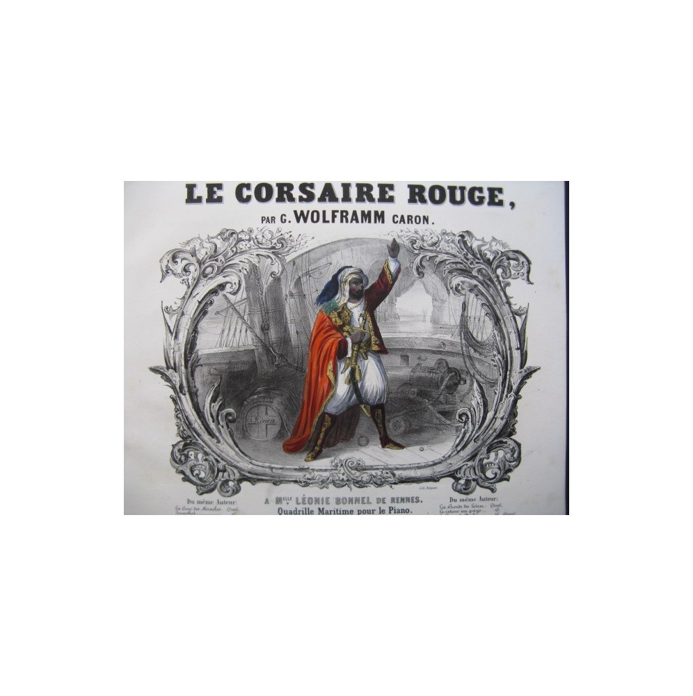 WOLFRAMM Caron Gustave Le Corsaire Rouge Piano XIXe siècle
