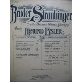 EYSLER Edmund Bruder Straubinger Walzer Piano