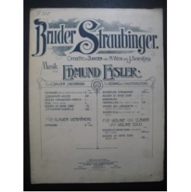 EYSLER Edmund Bruder Straubinger Walzer Piano