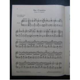 ANTIGA J. Se Canto Piano 1949