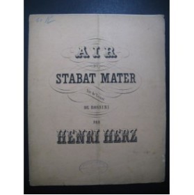 HERZ Henri Air du Stabat Mater Piano XIXe siècle
