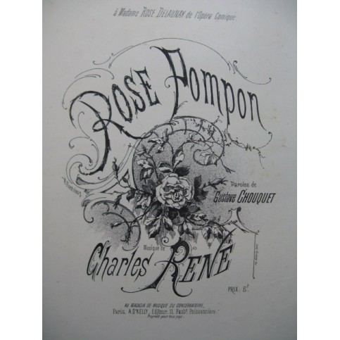 RENÉ Charles Rose Pompon Chant Piano XIXe