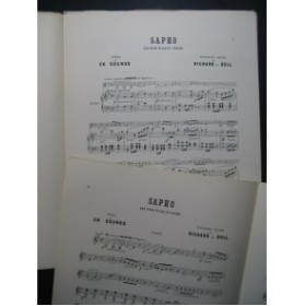 RICHARD & BULL Fantaisie sur Sapho de Gounod Violon Piano ca1885