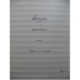 KOTZELUCH Leopold Sonate op 10 Manuscrit Piano 4 mains