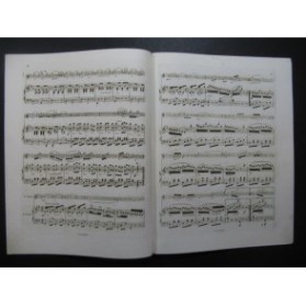 REMUSAT Jean & LOUIS N. Canzonetta Napolitaine Flûte Piano ca1860