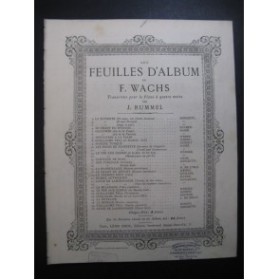 WACHS Frédéric Invitation à la Valse Piano 4 mains ca1875