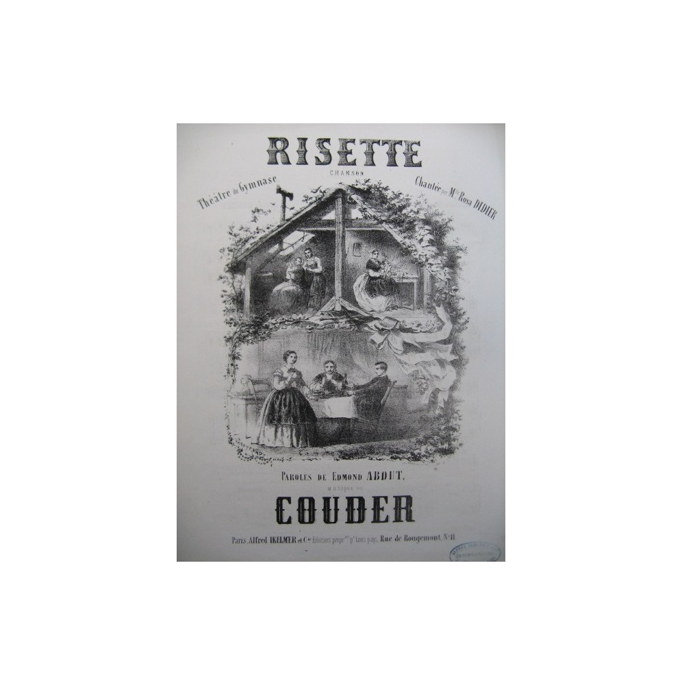 COUDER Risette Chant Piano ca1860