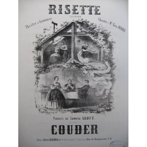 COUDER Risette Chant Piano ca1860