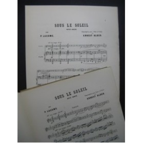LACOME Paul Sous le Soleil Petite Marche Violon Piano ca1885