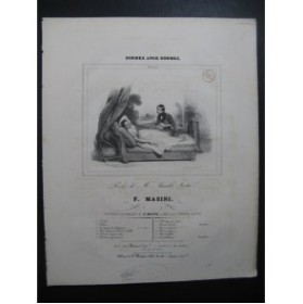 MASINI F. Dormez Ange Dormez Chant Piano 1838