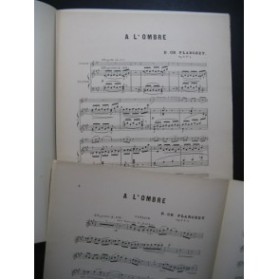 PLANCHET D. Ch. A l'Ombre Violon Piano 1887