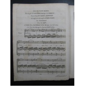 PERSUIS Fanny Morna ou l'Ecossaise Duo Chant Piano ca1805