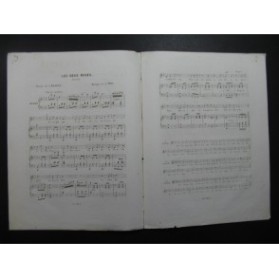 THYS A. Les Deux Roses Chant Piano 1847