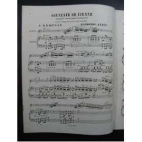 REMUSAT Jean & LEDUC Alphonse Souvenir de Vienne Flûte Piano 1857