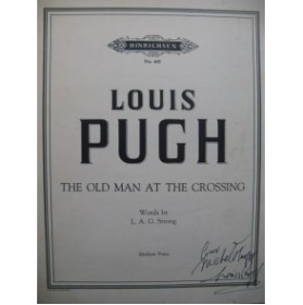 PUGH Louis The Old Man at the Crossing Dédicace Chant Piano 1955