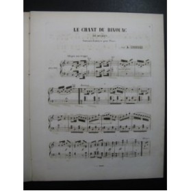 CROISEZ Alexandre Le Chant du Bivouac de Kucken Piano 1865