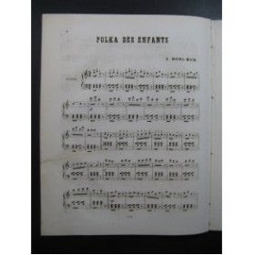 BOHLMER L. Polka des Enfants Piano XIXe siècle
