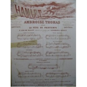 THOMAS Ambroise Hamlet La Fête du Printemps No 1 Piano 4 mains ca1880