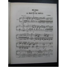 CRAMER Henri Mélange sur la Muette de Portici Piano XIXe siècle