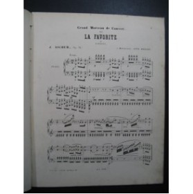 ASCHER Joseph La Favorite Piano XIXe siècle