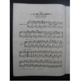 GERVILLE Léon Pascal Le Pré aux Clercs Piano XIXe siècle