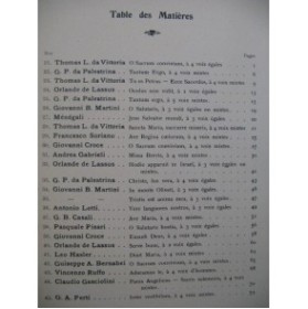 Collection Palestrina Oeuvres Religieuses des Grands Maîtres Chant seul 1913