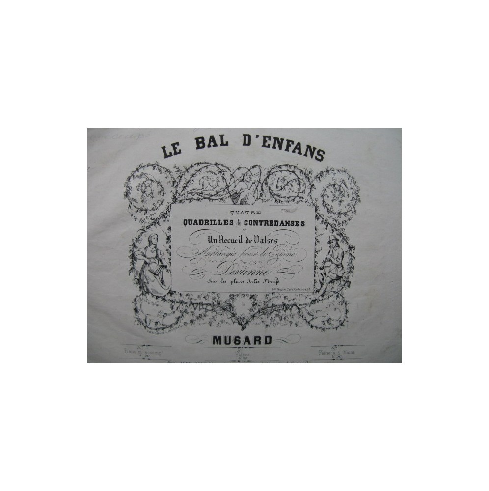MUSARD Le Bal D'Enfans Piano ca1840