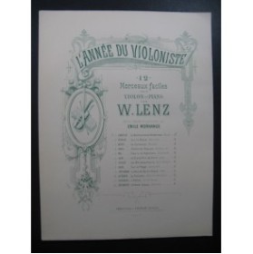 LENZ W. Fleurs et Papillons Violon Piano 1883