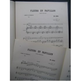 LENZ W. Fleurs et Papillons Violon Piano 1883