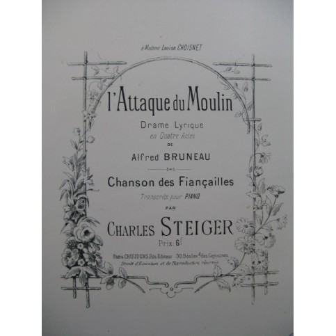 STEIGER Charles l'Attaque du Moulin Piano