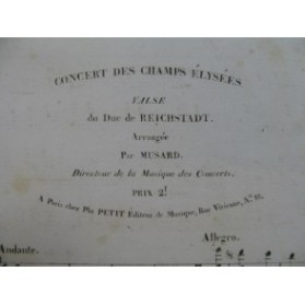MUSARD Concert des Champs Elysées Piano XIXe siècle