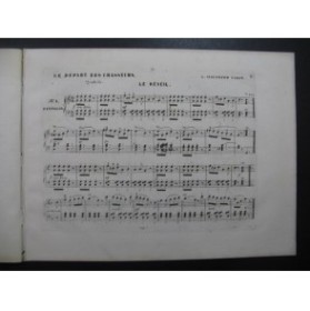 WOLFRAMM CARON G. Le Départ des Chasseurs Piano XIXe siècle