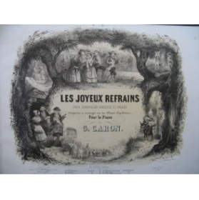 CARON G. Les Joyeux Refrains Bon Voyage Cher Dumolet Piano XIXe siècle