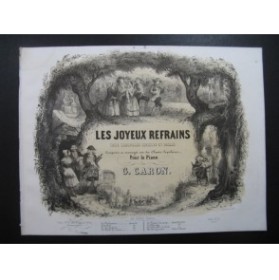 CARON G. Les Joyeux Refrains Bon Voyage Cher Dumolet Piano XIXe siècle