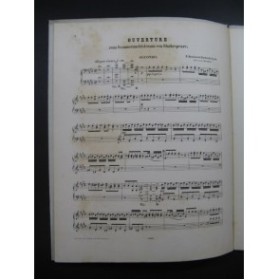 MENDELSSOHN Sommernachtstraum Ouverture Piano 4 mains Violon Violoncelle ca1875