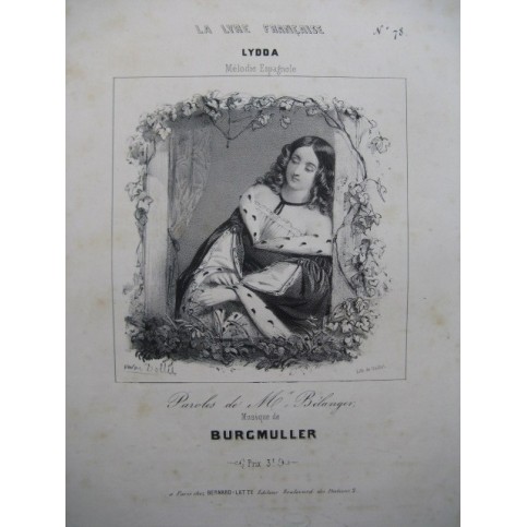 BURGMULLER Frédéric Lydda Chant Piano ca1840