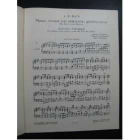 BACH J. S. Nous avons un nouveau Gouverneur Cantate Chant Piano 1928