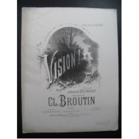 BROUTIN Cl. Vision Piano Chant 1881