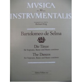 DE SELMA Bartolomeo Die Tänze Soprano Basso Basso continuo 1977