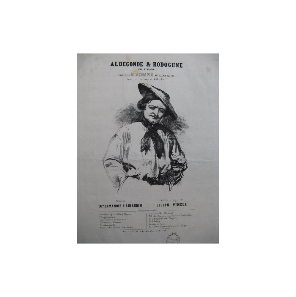 VIMEUX Joseph Aldegonde & Rodogune Chant Piano ca1840