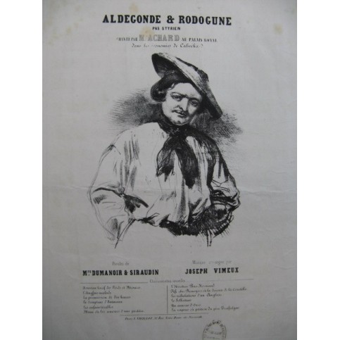 VIMEUX Joseph Aldegonde & Rodogune Chant Piano ca1840