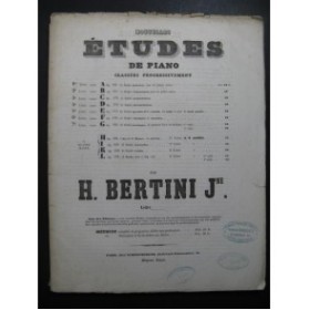 BERTINI Henri 25 Etudes Préparatoires op 175 Piano ca1850