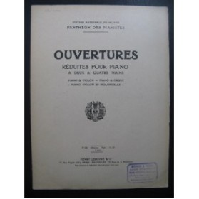 WEBER Oberon Ouverture Piano 4 mains