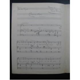 DÉRIVIS Louis Chanson Slave Manuscrit Chant Piano