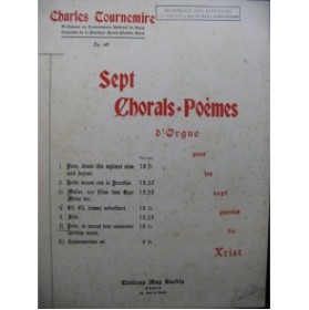 TOURNEMIRE Charles Sept Chorals No 6 Orgue 1937
