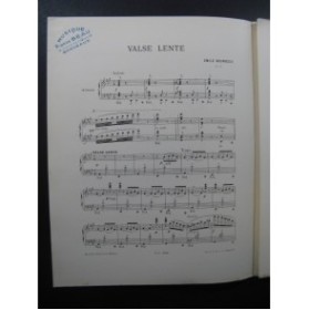 BOURGEOIS Emile Valse Lente Piano XIXe siècle