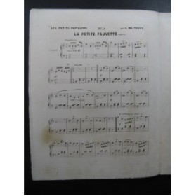 MAITHUAT L. Les Petits Papillons No 5 La Petit Fauvette Piano XIXe siècle